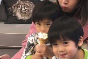 林志颖的老婆陈若仪真是娶到了个超好老婆,照顾了双胞胎儿子还亲自陪着大儿子读书。