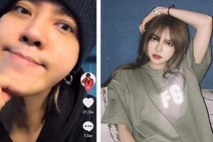 周扬青在气球堆里拍照,罗志祥搂着女友坐在女友身边,两人十分恩爱甜蜜。